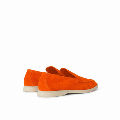 Loro Piana Mokassin Summer Walk - Terrakotta Orange