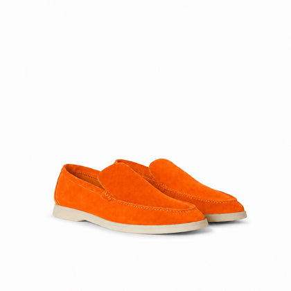 Loro Piana Mokassin Summer Walk - Terrakotta Orange