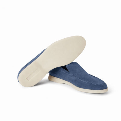 Loro Piana Mokassin Summer Walk - Riviera Blau