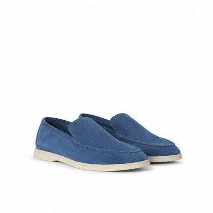 Loro Piana Mokassin Summer Walk - Riviera Blau