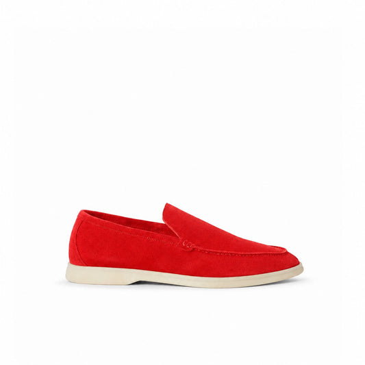 Loro Piana Mokassin Summer Walk - Kirschrot