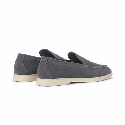 Loro Piana Mokassin Summer Walk - Anthrazit
