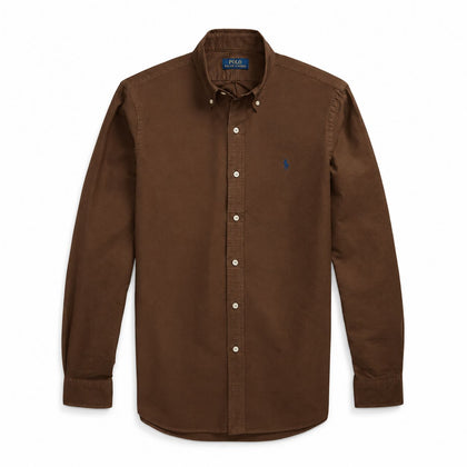 Ralph Lauren Slim Fit Oxford Hemd - Garment-Dyed