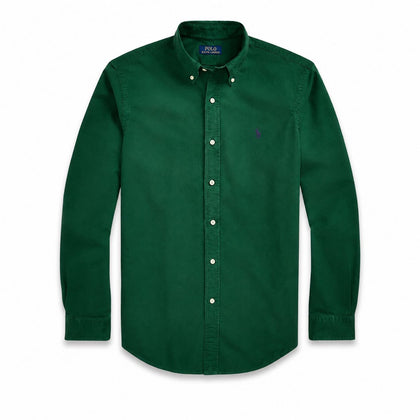 Ralph Lauren Slim Fit Oxford Hemd - Garment-Dyed