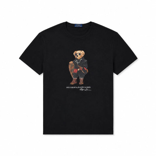 Ralph Lauren Classic Fit Polo Bear Jersey T-SHIRT Schwarz