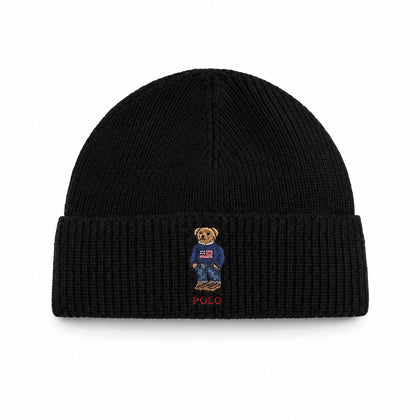 Ralph Lauren Polo Bear Rippstrick-Mütze