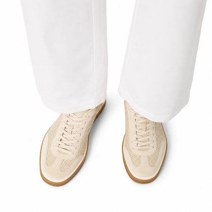 Loro Piana Sneaker Tennis Walk Herren - Pearl Powder