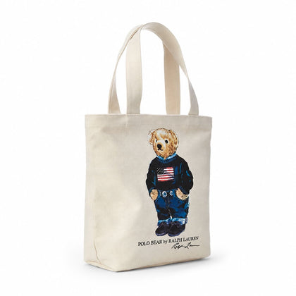 Ralph Lauren Polo Bear Baumwoll-Canvas Tasche