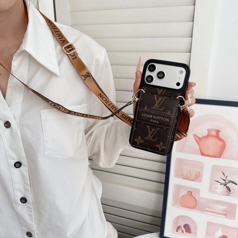 Crossbody LV Style iPhone Case for 12-17/Pro/ Pro Max/Plus/Air photo 6