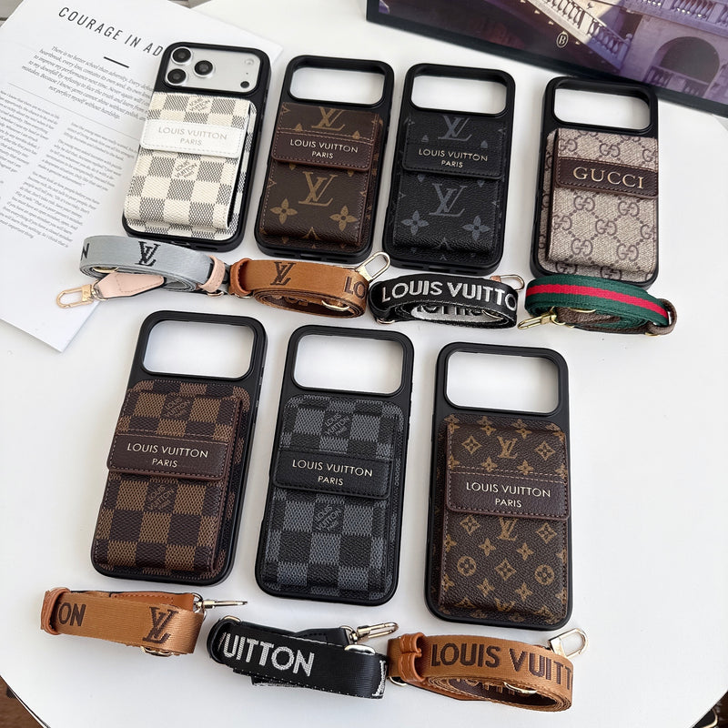 Crossbody LV Style iPhone Case for 12-17/Pro/ Pro Max/Plus/Air photo 2