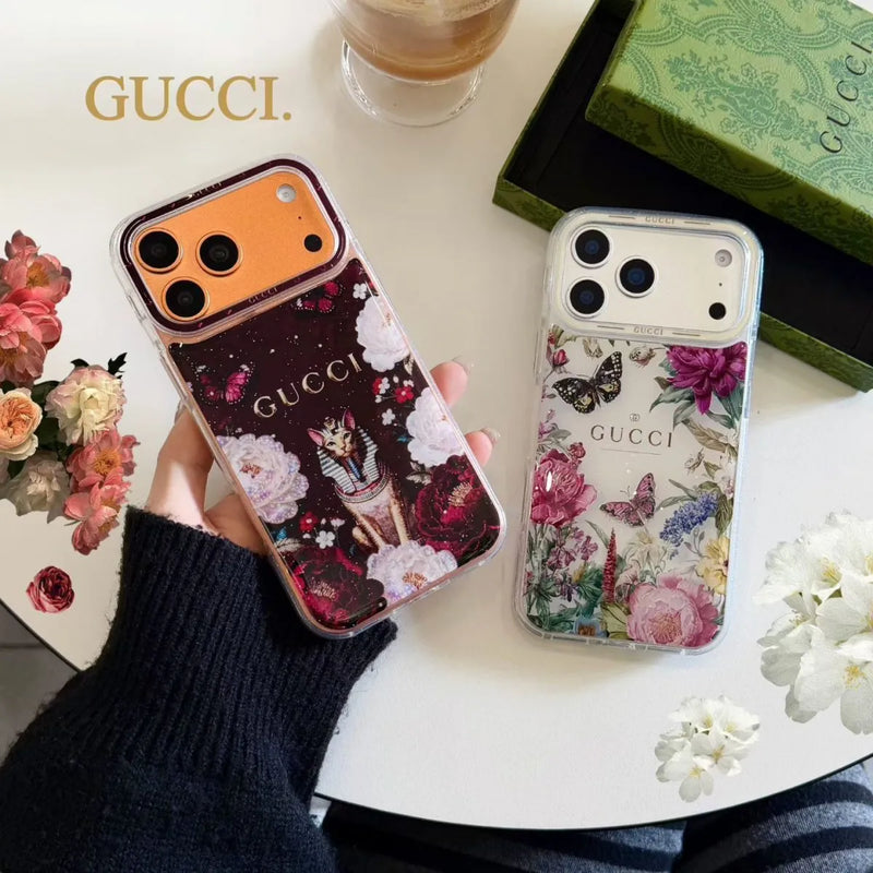 Gucci Clear Case Print Pattern iPhone 14-17 / Pro / Pro Max photo 2