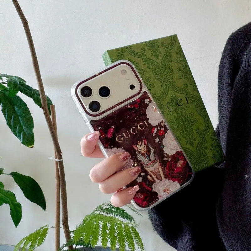 Gucci Clear Case Print Pattern iPhone 14-17 / Pro / Pro Max photo 4