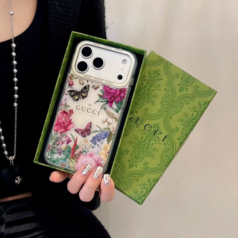 Gucci Clear Case Print Pattern iPhone 14-17 / Pro / Pro Max photo 5