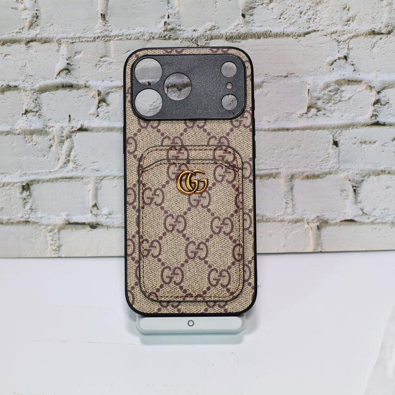 GG Phone Case With Card Holder for 17 series
