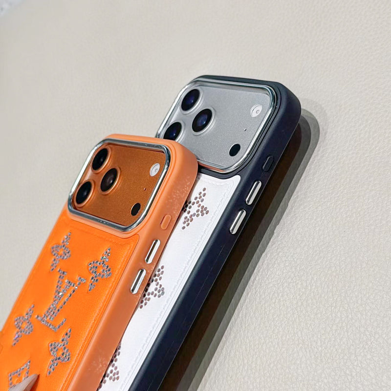 LV Rhinestone Monogram Phone Case for iPhone 13-17 / Pro / Pro Max photo 3