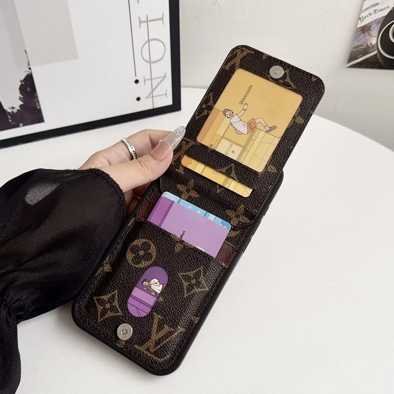 Folding Card Holder Louis V iPhone Case 12/13/14/15/16/17/Pro/Pro Max/ Plus/Air photo 3