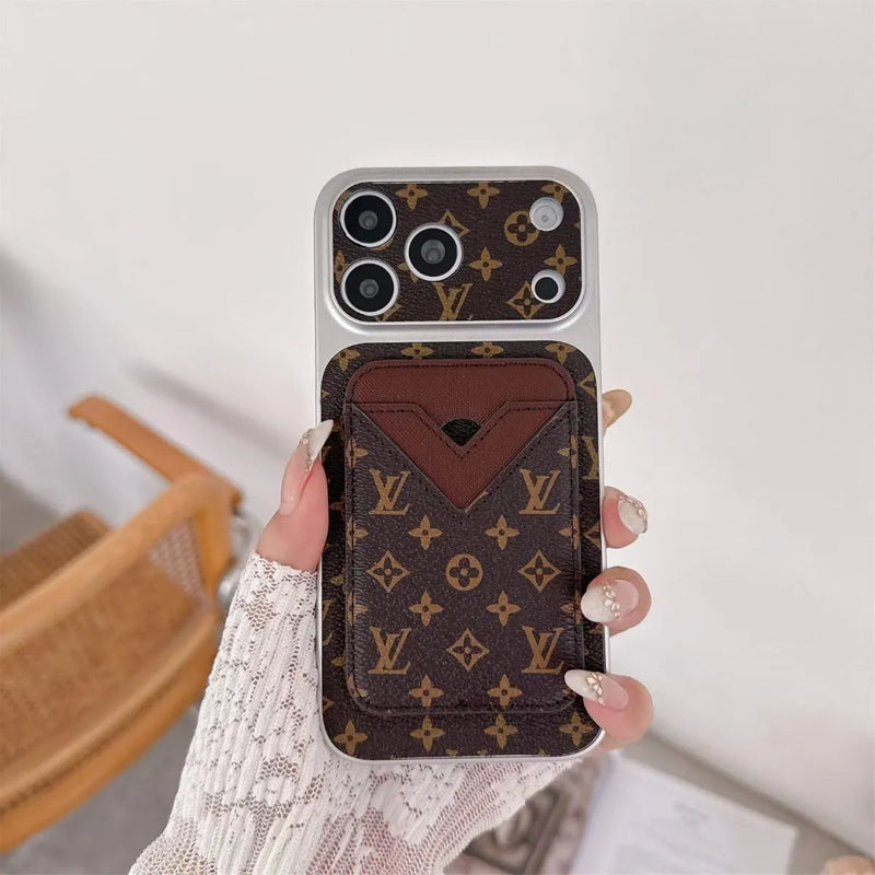 Magnet Card Holder LV Phone Case for iPhone 13-17 / Pro / Pro Max / Plus / Air photo 7