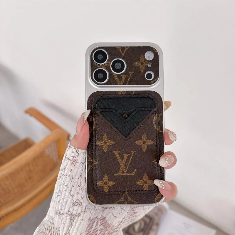 Magnet Card Holder LV Phone Case for iPhone 13-17 / Pro / Pro Max / Plus / Air photo 8
