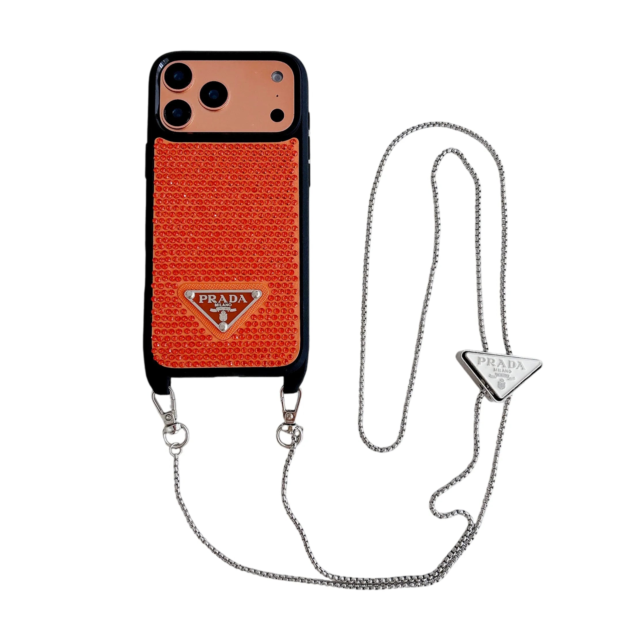 Prada Phone Case on Chain iPhone 12-17 / Pro / Pro Max / Plus / Air