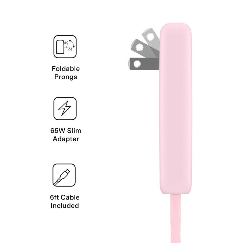 Strawberry Milk Fast Charging Set, Dual Port Wall Adapter + 6ft USB-C Cable photo 3