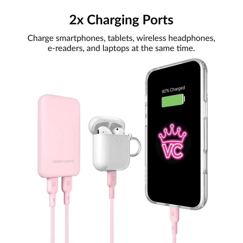 Strawberry Milk Fast Charging Set, Dual Port Wall Adapter + 6ft USB-C Cable photo 6