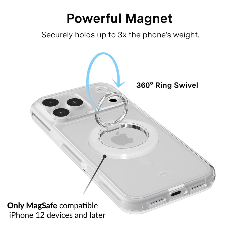 White MagSafe Grip Ring photo 2