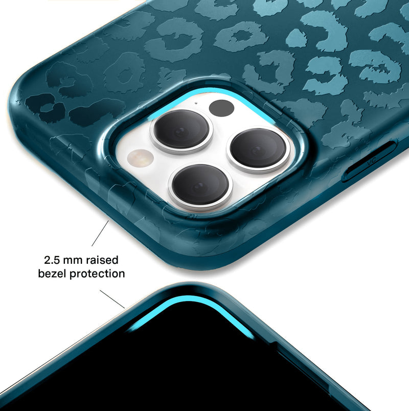 Metallic Navy Leopard iPhone Case photo 7