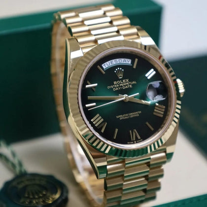 Rolex Day-Date 228238 "green Ombre" Herrenuhr