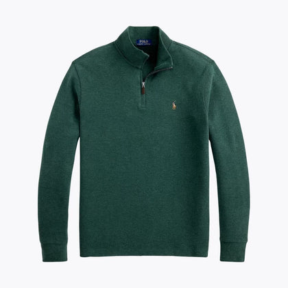Ralph Lauren Estate-Rib Pullover Mit Viertel-Reißverschluss