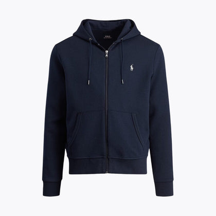 Ralph Lauren Doppelstrick Kapuzenjacke Mit Reißverschluss