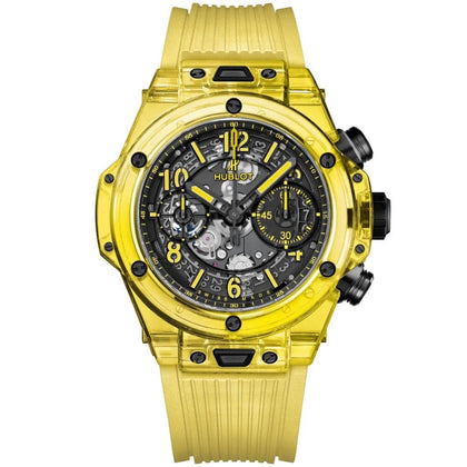 Hublot Big Bang Unico Black Yellow Sapphire 42mm Herrenchronograph