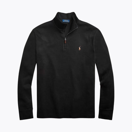 Ralph Lauren Estate-Rib Pullover Mit Viertel-Reißverschluss