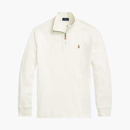 Ralph Lauren Estate-Rib Pullover Mit Viertel-Reißverschluss
