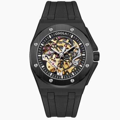 Poedagar Skeleton Oak Armbanduhr