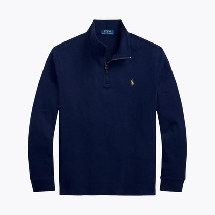 Ralph Lauren Estate-Rib Pullover Mit Viertel-Reißverschluss