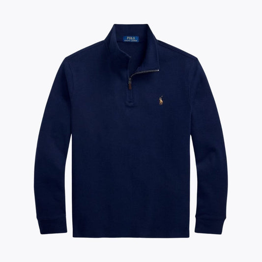 Ralph Lauren Estate-Rib Pullover Mit Viertel-Reißverschluss