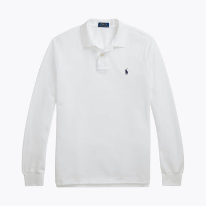Ralph Lauren Langarm Polo-Shirt Aus Mesh-Baumwolle