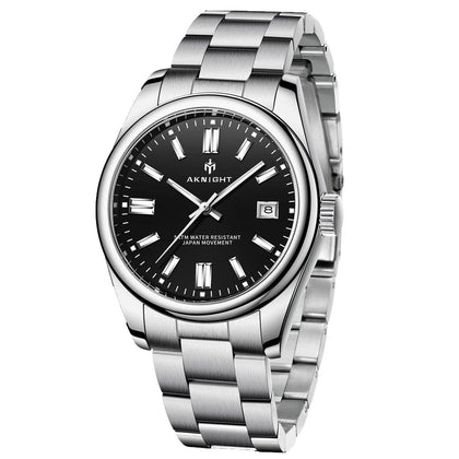 Poedagar Aknight 2113 Herren Quarz Armbanduhr - Edelstahl 39mm