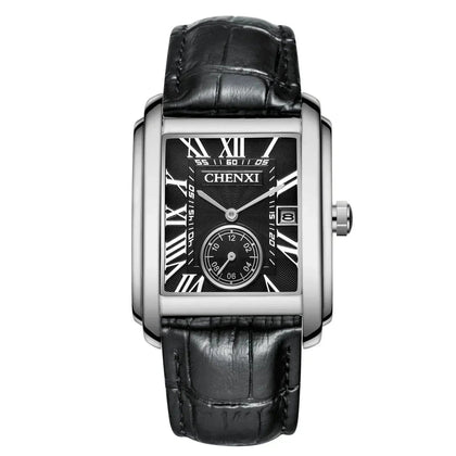 Poedagar Vintage Leder Armbanduhr