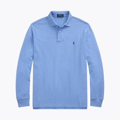 Ralph Lauren Langarm Polo-Shirt Aus Mesh-Baumwolle
