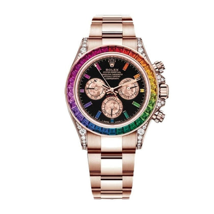Rolex Cosmograph Daytona 116595 RBOW-0001 - Regenbogen Roségold Luxusuhr
